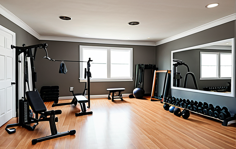 Image Prompt 1: The Cramped Nightmare Home Gym**