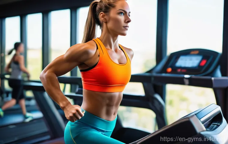 수동형 러닝머신의 특징과 사용법 - **Prompt:** A fit male runner, mid-20s, with short, neat hair, demonstrating perfect running form on... 수동형 러닝머신의 특징과 사용법 - **Prompt:** A fit male runner, mid-20s, with short, neat hair, demonstrating perfect running form on...