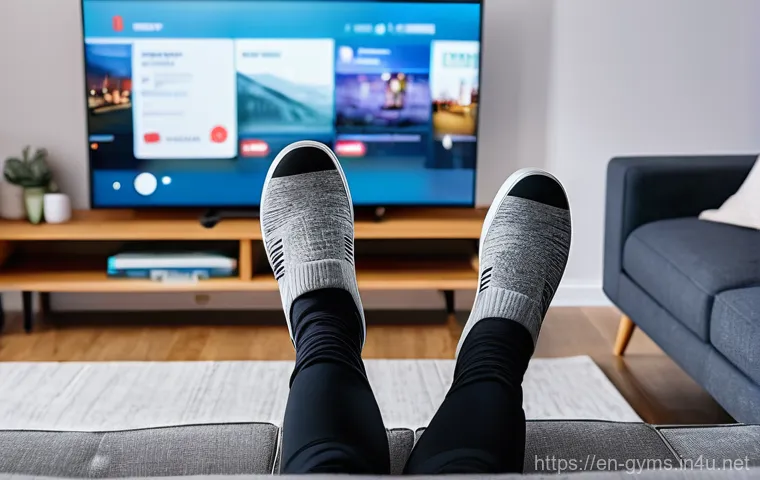 미니 스텝퍼 리뷰 및 활용 팁 - **Prompt:** A fit woman in her late 20s is diligently working in a bright, modern home office. She i...