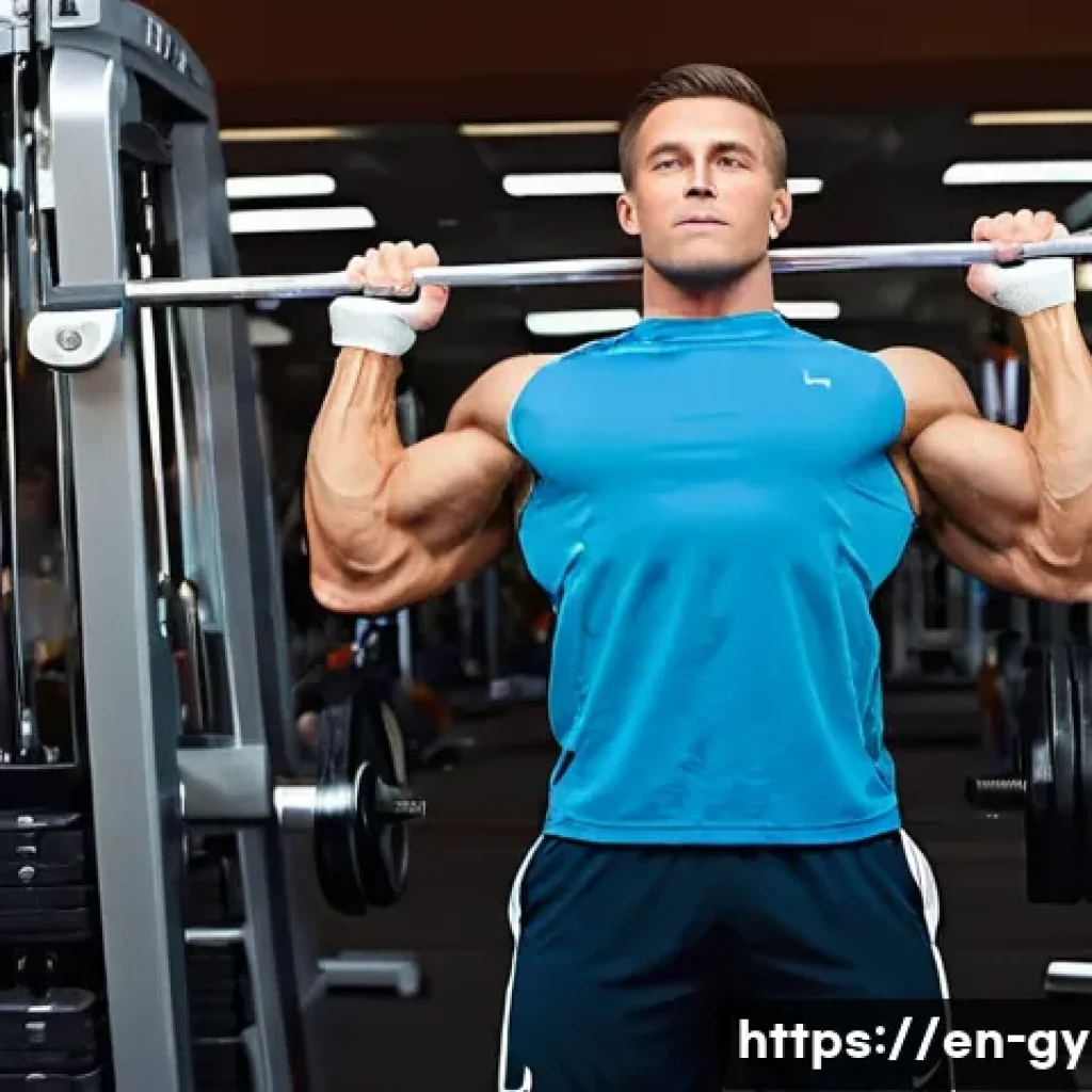 체스트 프레스 머신 추천 모델 - **Prompt:** A highly fit male athlete in his late 20s, wearing a form-fitting, breathable athletic t...